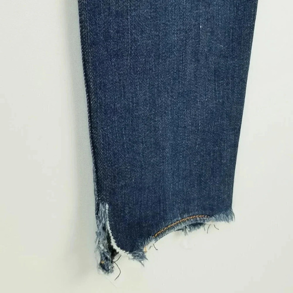 Gap 1969 26/2R Legging Women's Blue Denim Raw Hem/Slit Jeans Size 26X29 - Picture 9 of 11